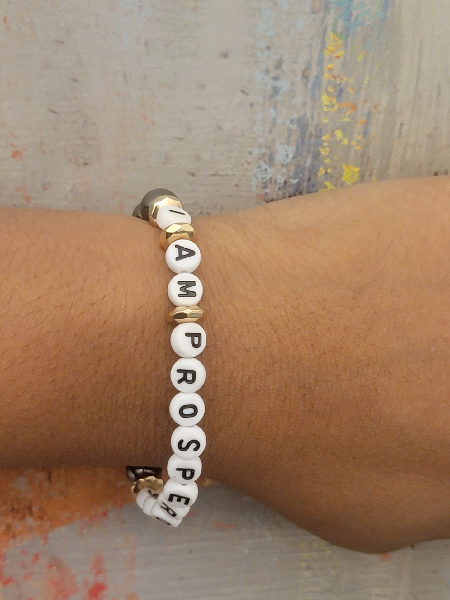 I Am Prosperous Affirmation Bracelet