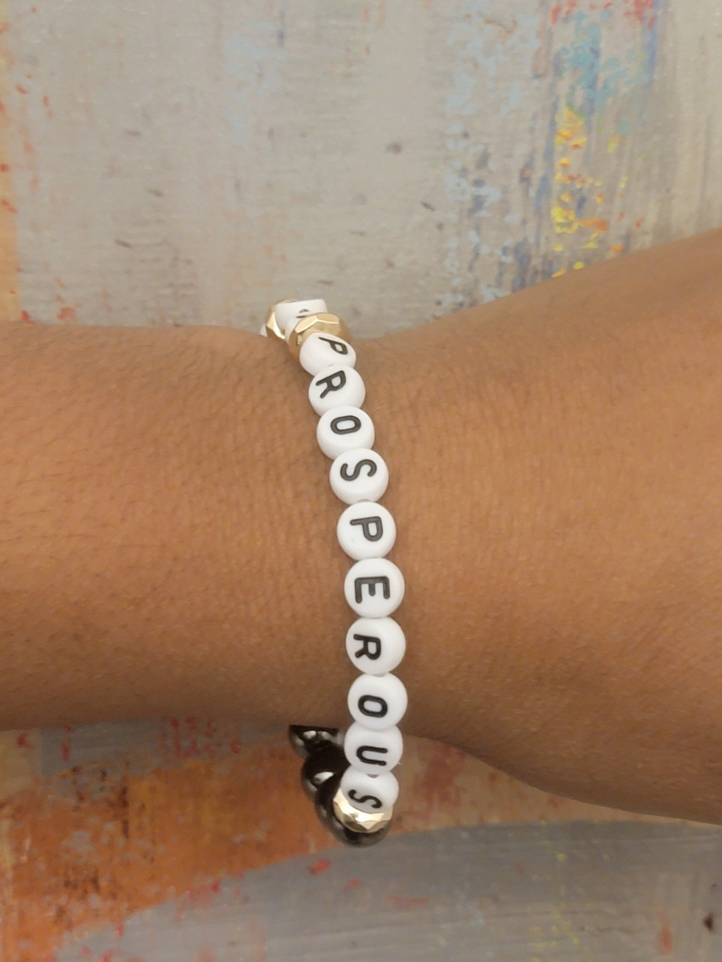 I Am Prosperous Affirmation Bracelet