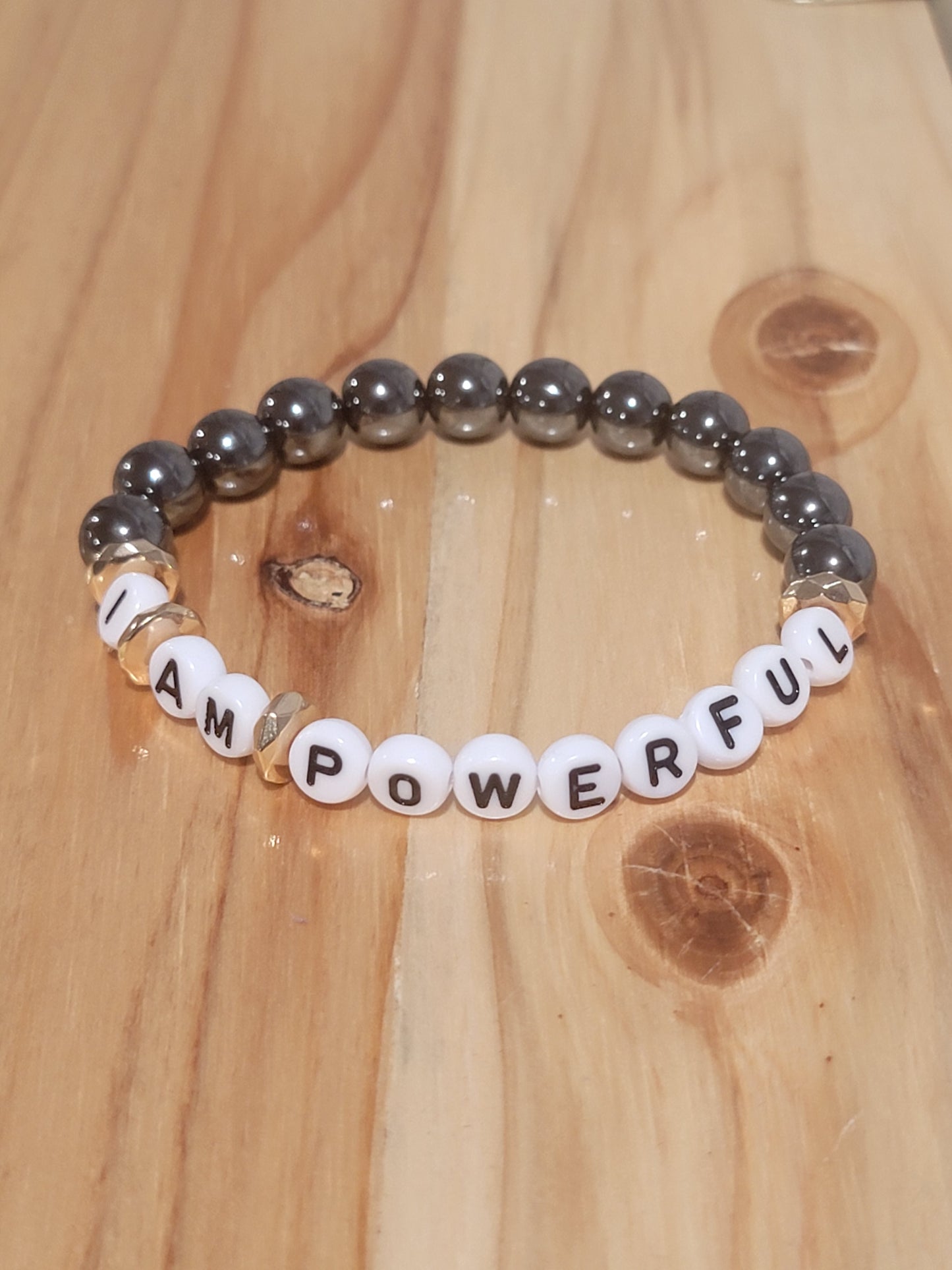 Bracelet d'affirmation puissant "Je suis"