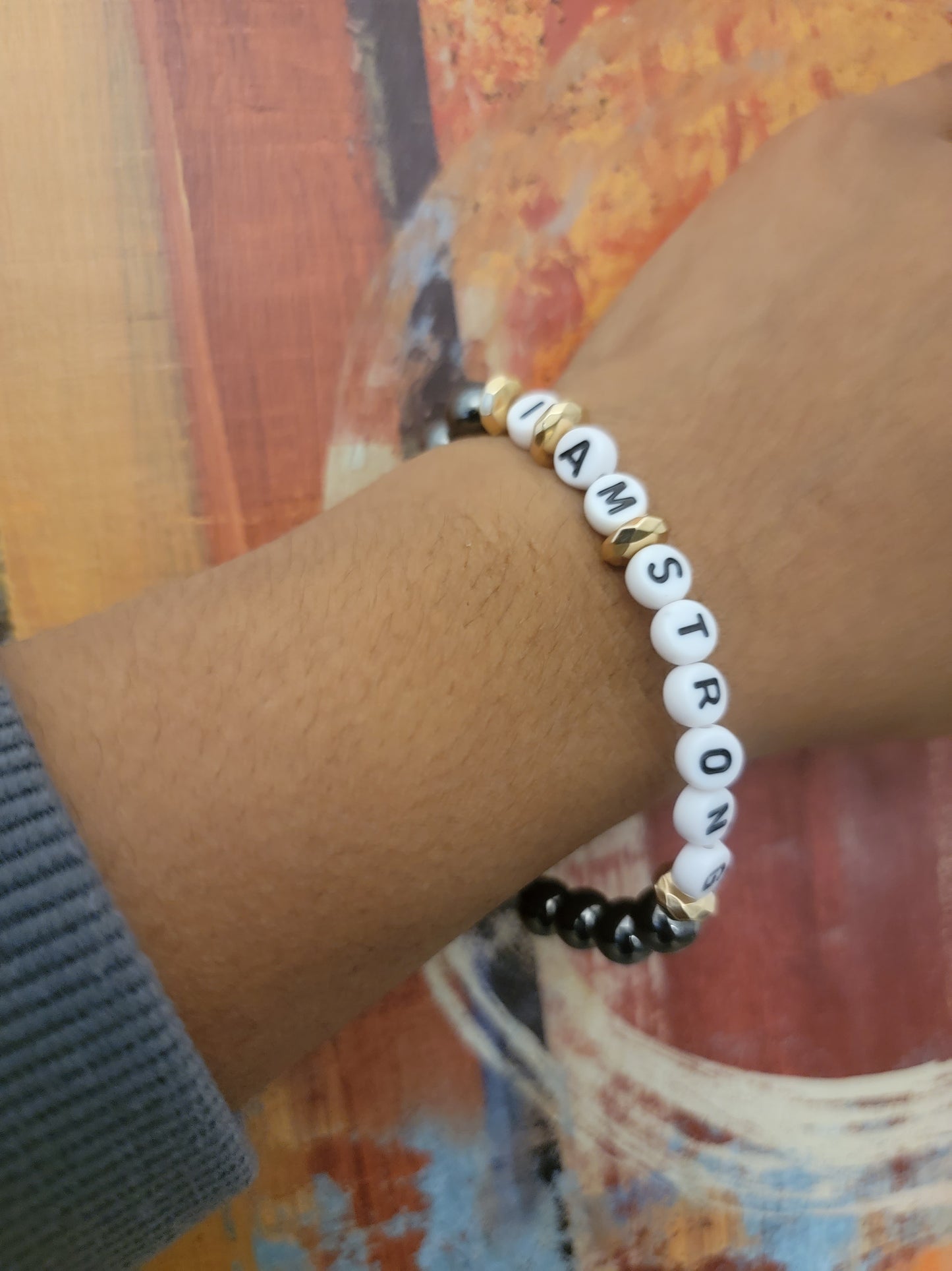 I Am Strong Affirmation Bracelet