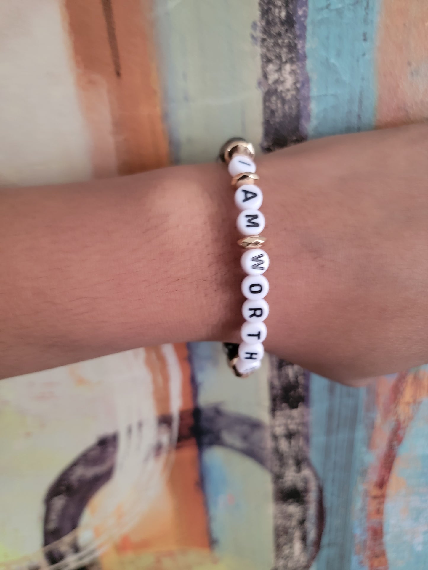 Pulsera de afirmación "Soy digno"