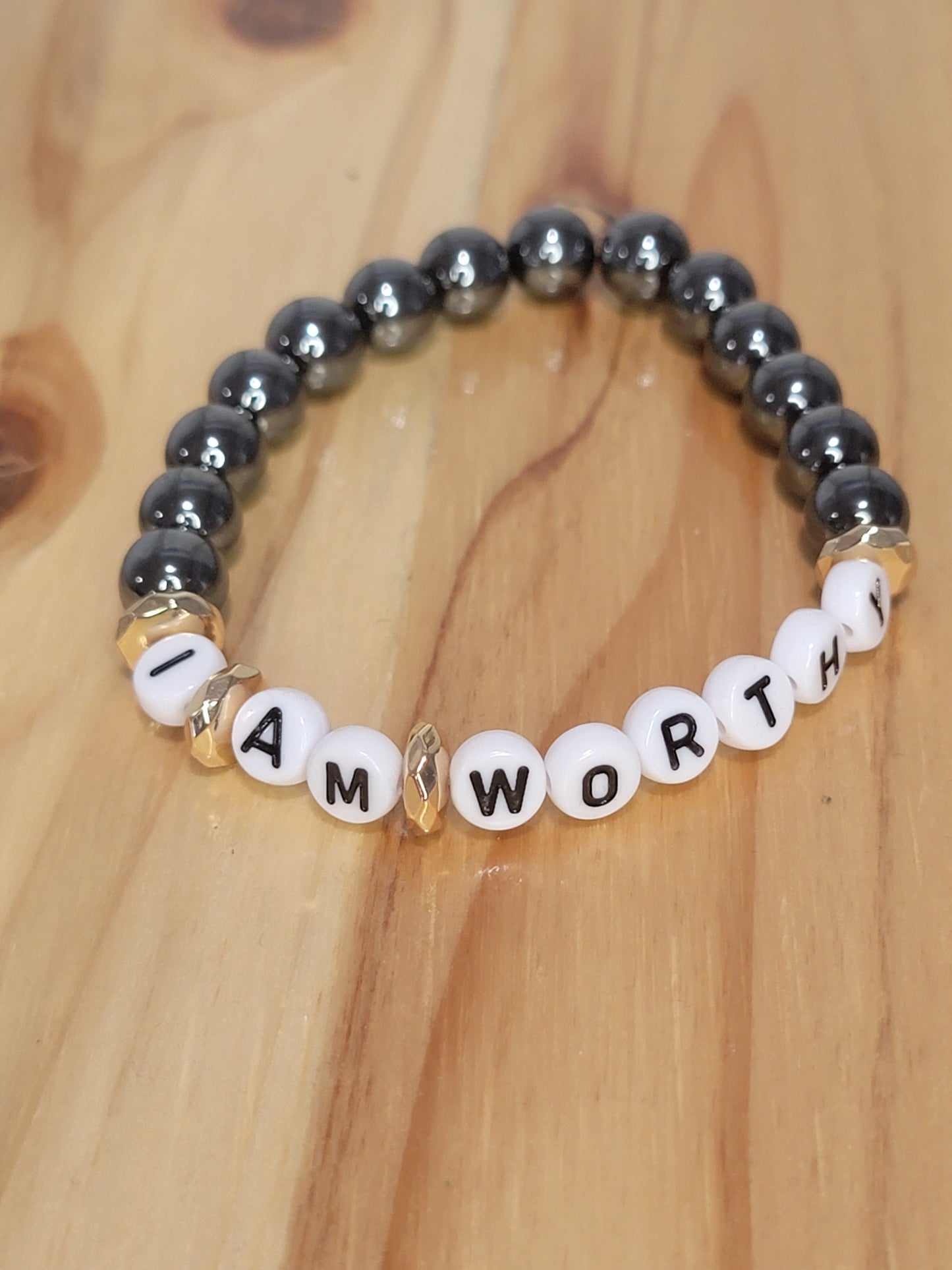 Pulsera de afirmación "Soy digno"
