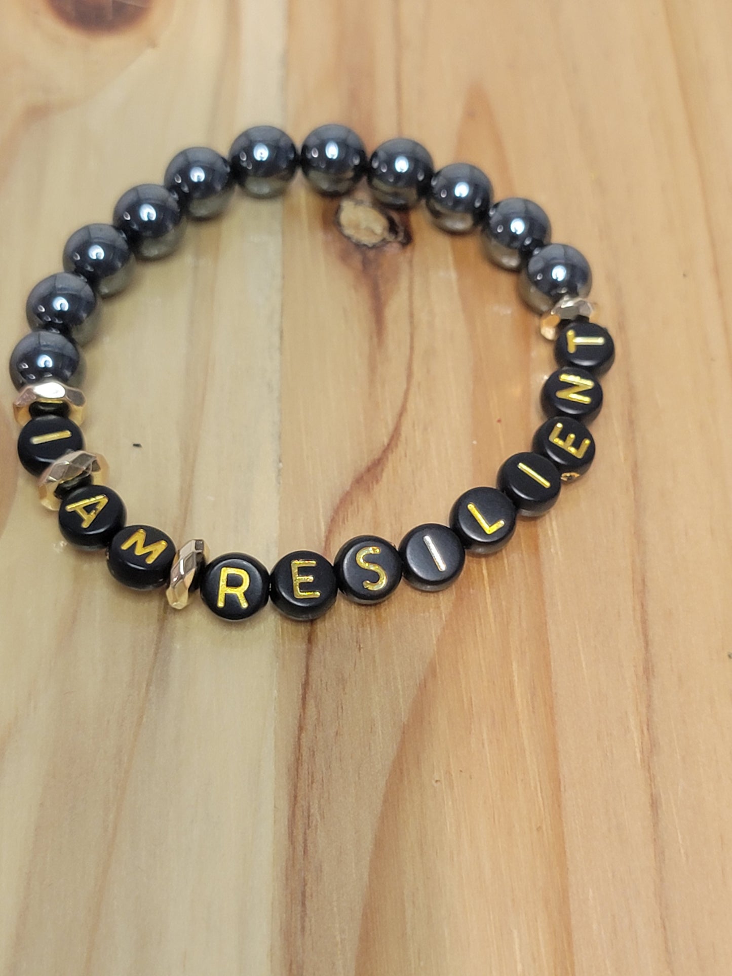 Pulsera de afirmación "Soy resiliente"