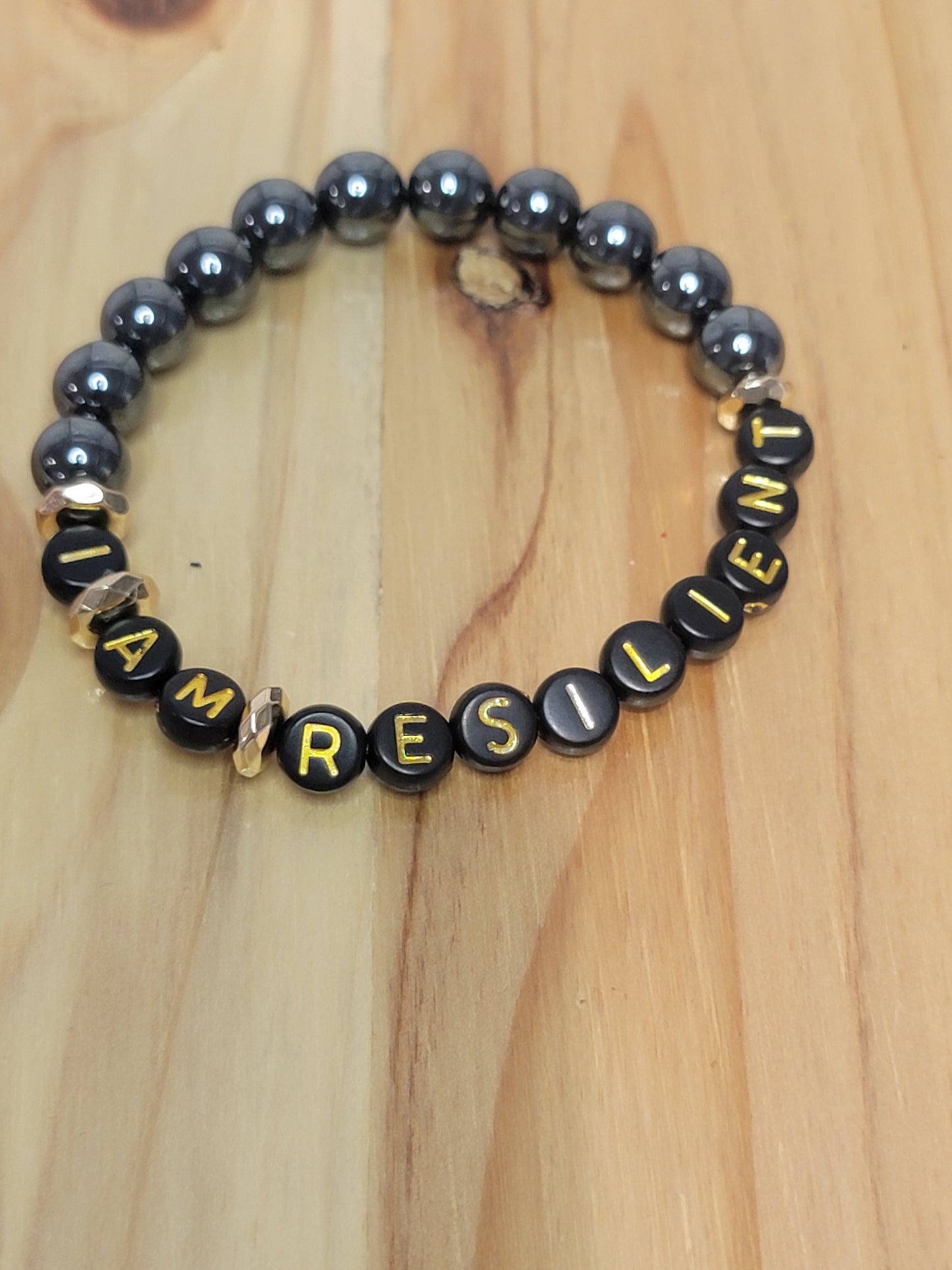 Pulsera de afirmación "Soy resiliente"