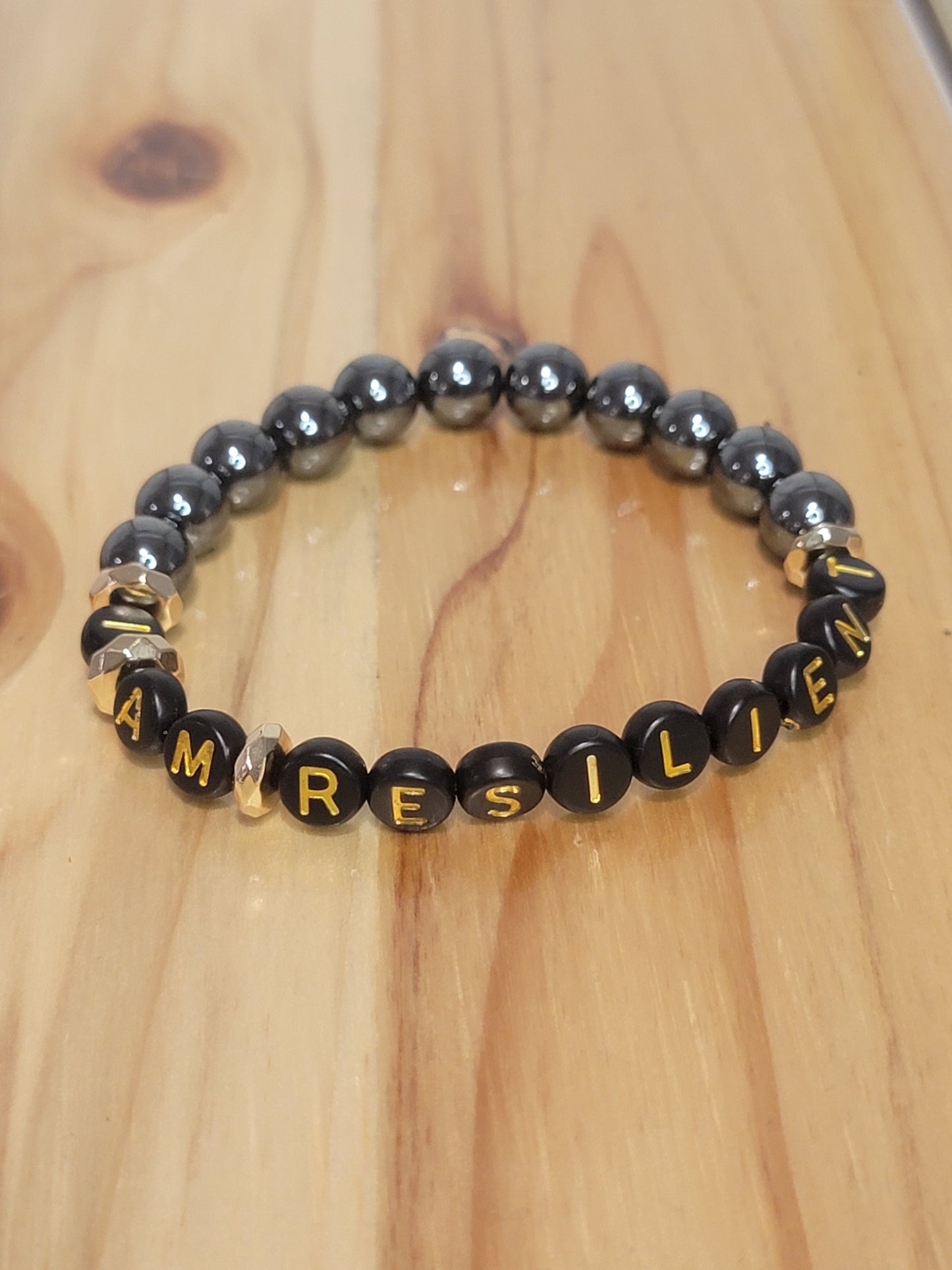 Pulsera de afirmación "Soy resiliente"