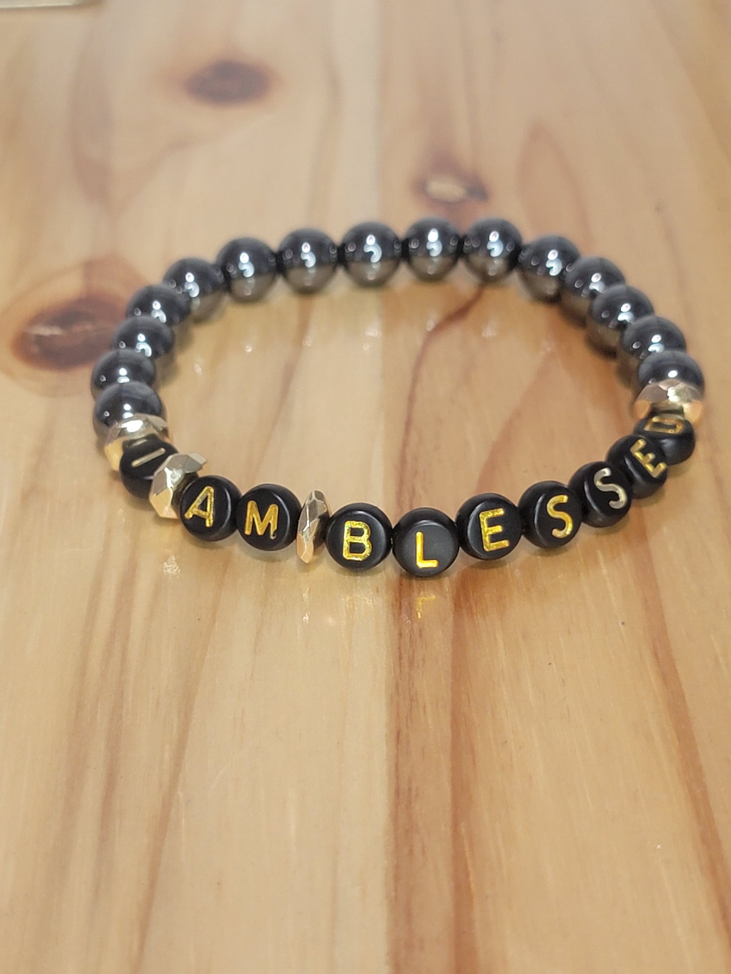 Pulsera de afirmación "Soy bendecida"