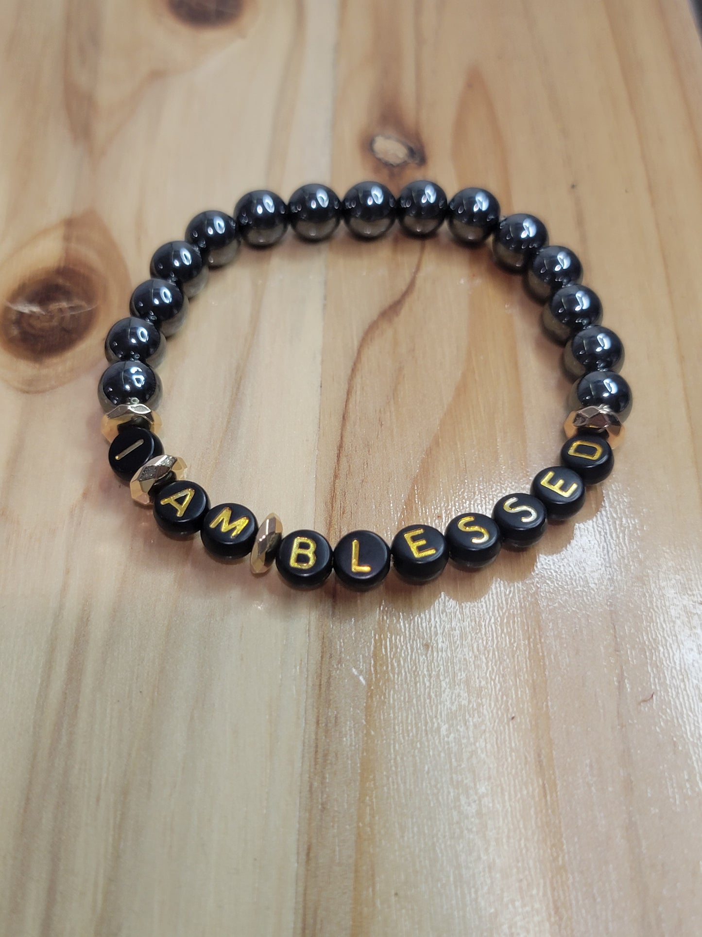 Pulsera de afirmación "Soy bendecida"