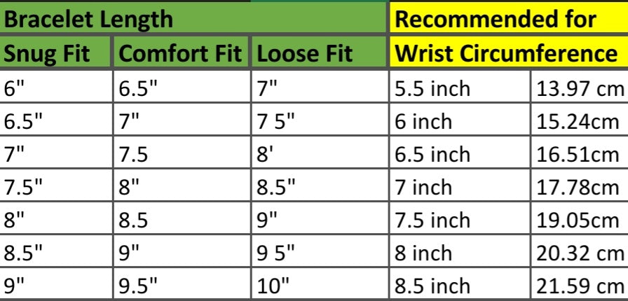Bracelet-Size-Chart