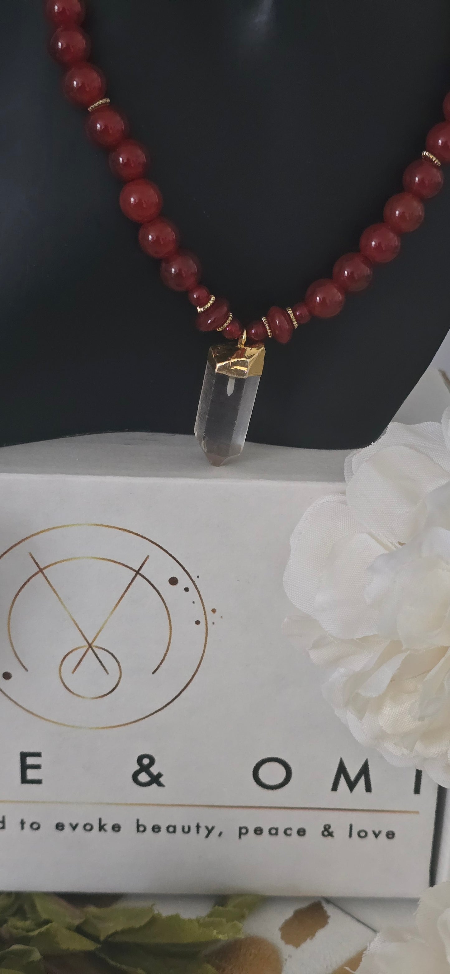 Carnelian and Red Jasper Necklace