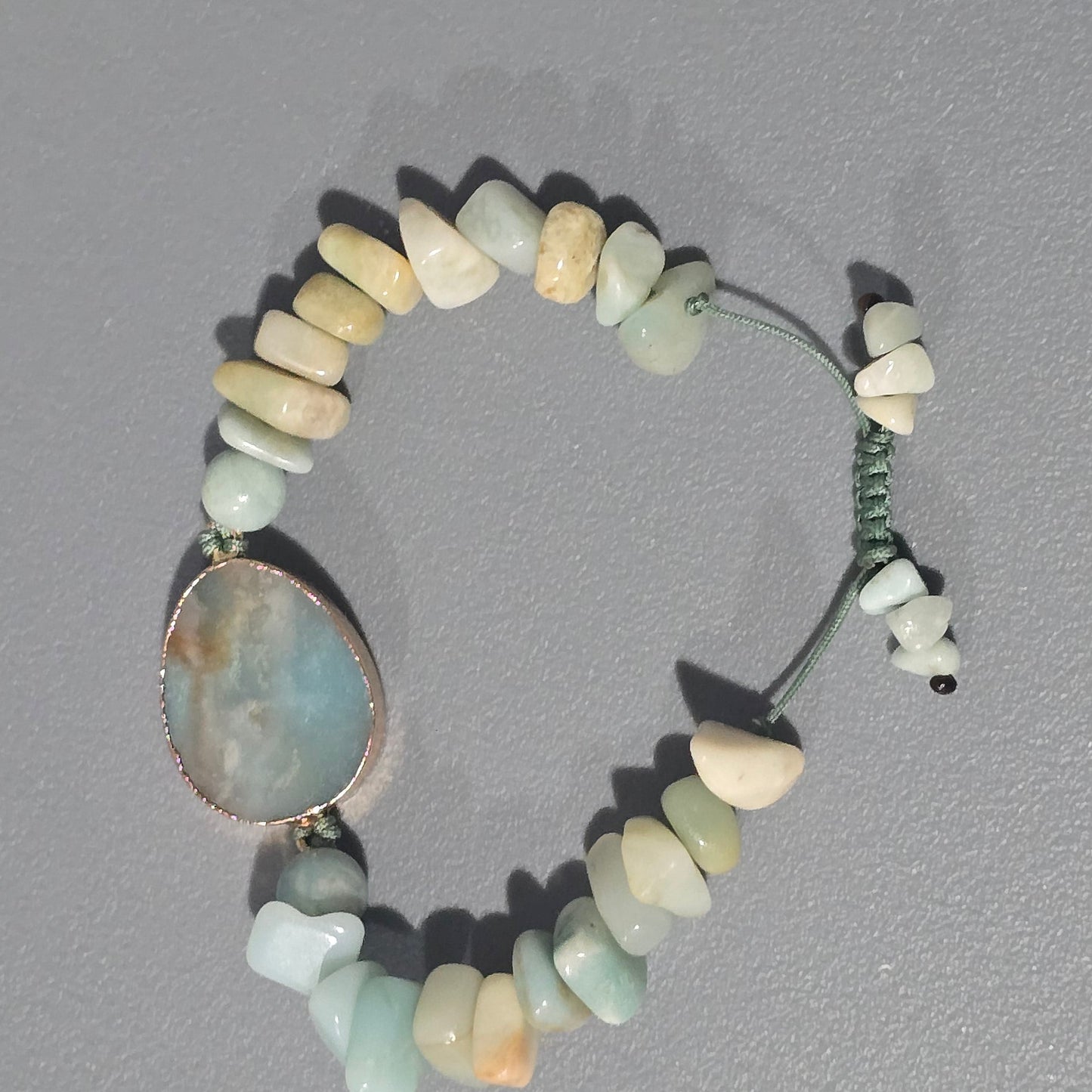 Pulsera de piedras preciosas de amazonita