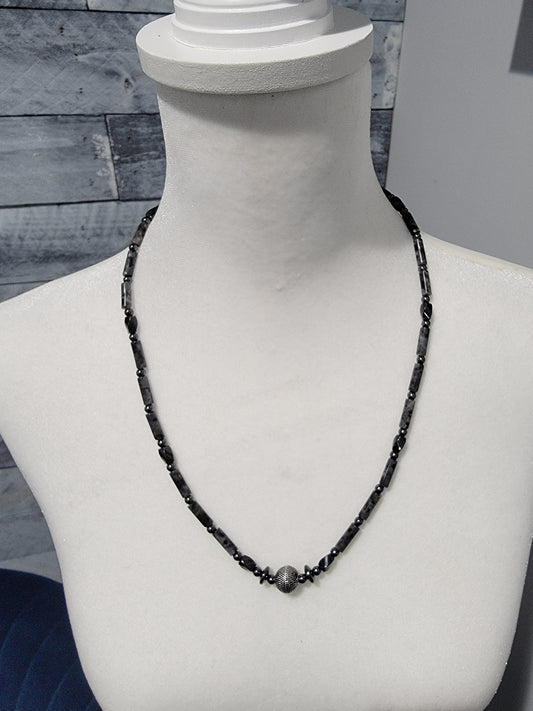 Larvikite Gemstone Necklace